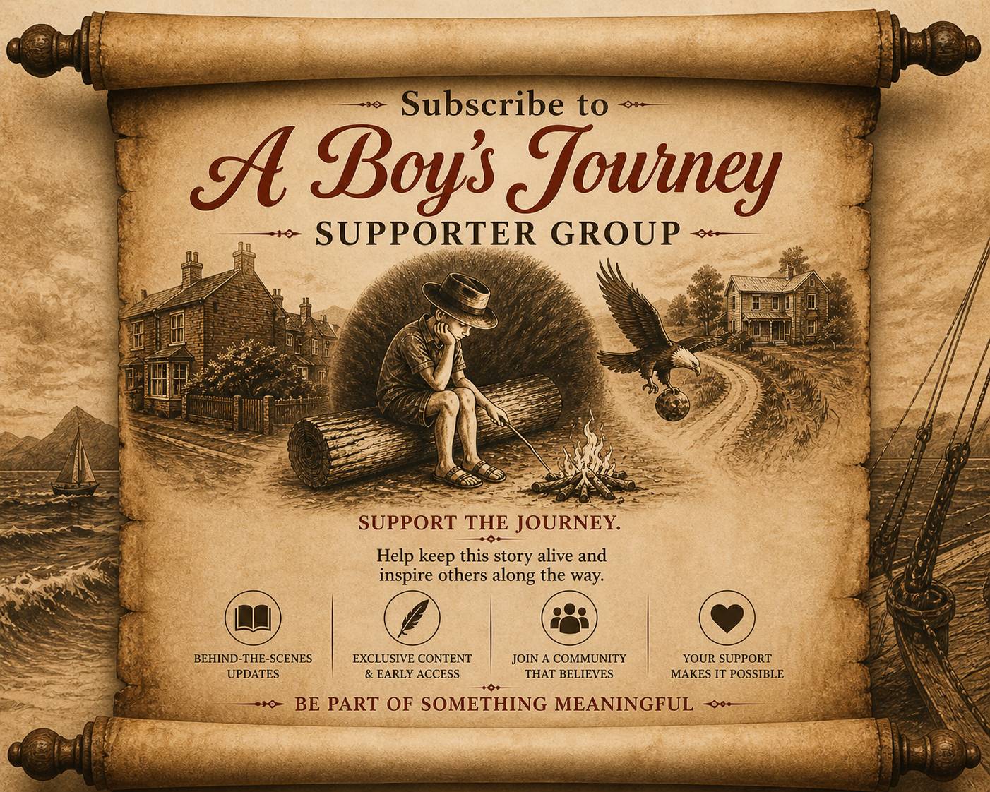 Subscribe to "A Boy's Journey Supporter Group" for exclusive content